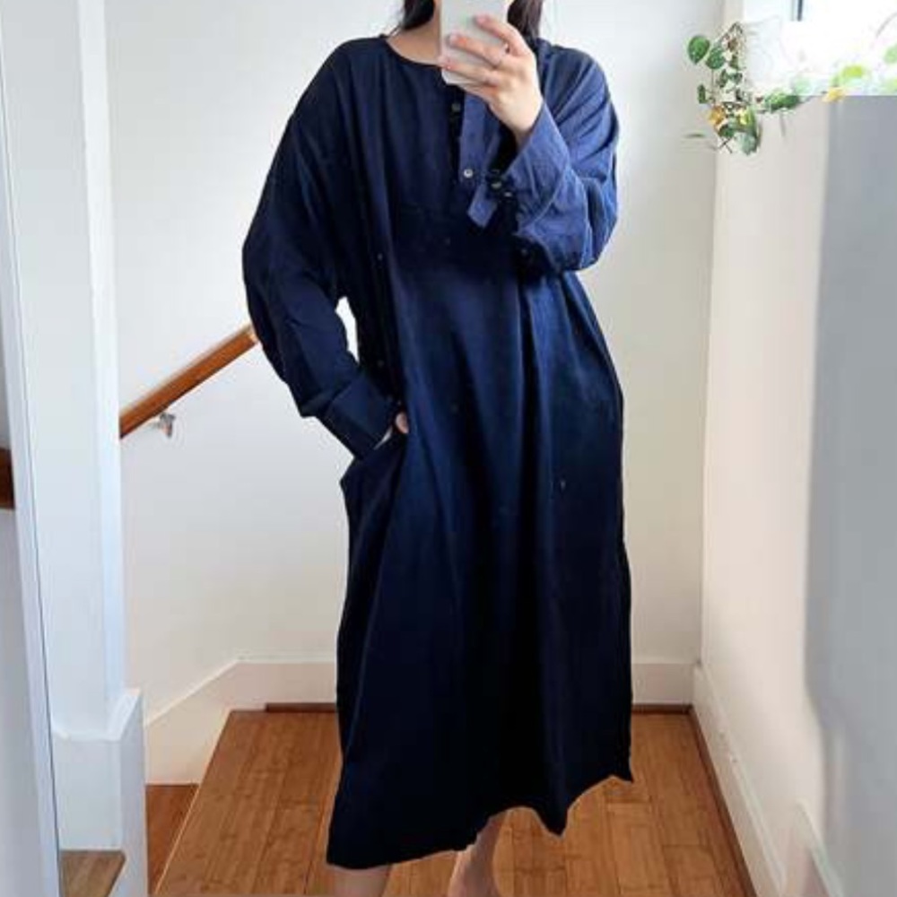 April Meets October California Dress in Navy